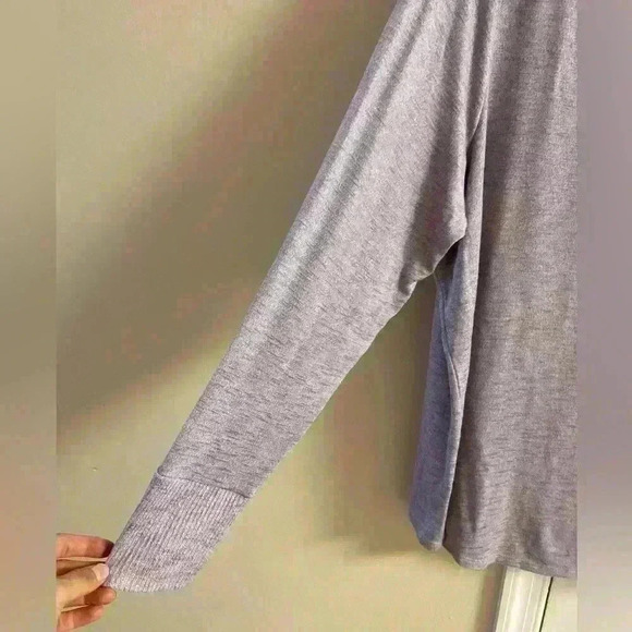 Torrid sleep top crewneck Heather purple long sleeves lightweight 1X - Picture 2 of 6